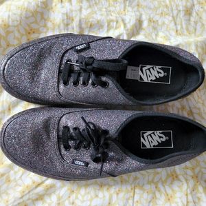 Vans Rainbow Glitter Shoes Size 10